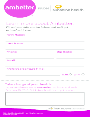 Ambetter Health Plan Enrollment Form