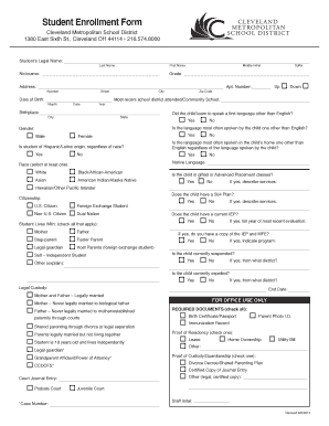 Student Enrollment Form