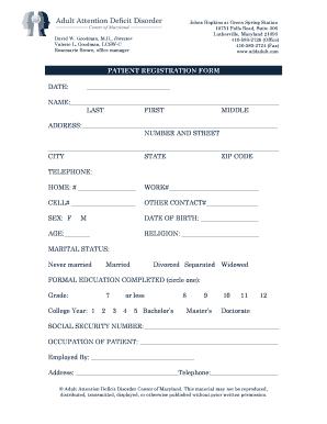 Patient Registration Form