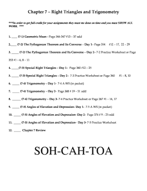 Geometry Homework Assignment