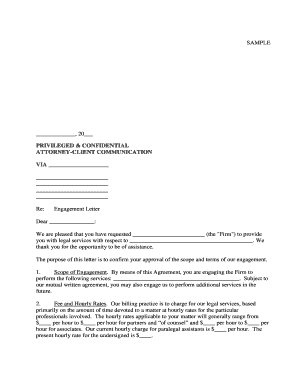 Attorney Client Engagement Letter