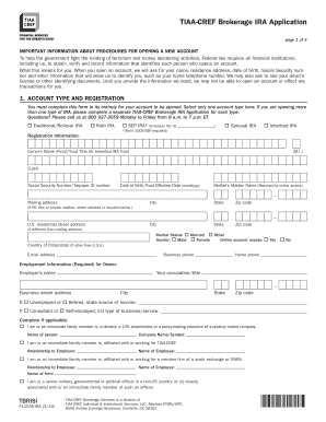TIAA-CREF Brokerage IRA Application