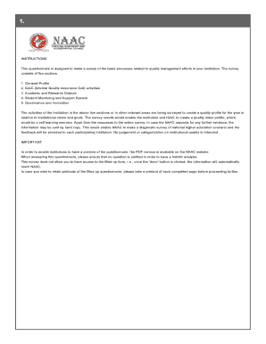 NAAC Quality Management Survey