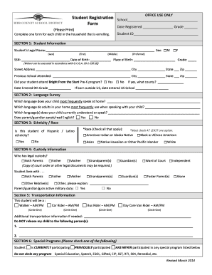 Student Registration Form
