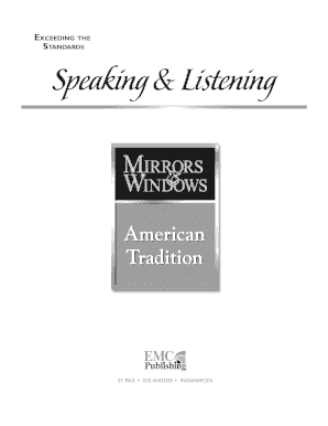 Exceeding Standards Speaking Listening Guide