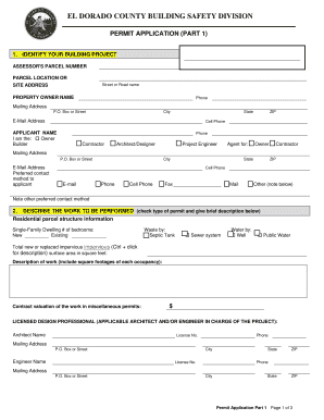 El Dorado County Building Permit Application