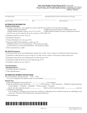 IRA Distribution Request Form W-4P