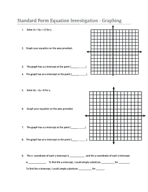 Standard Form Equation Investigation Worksheet