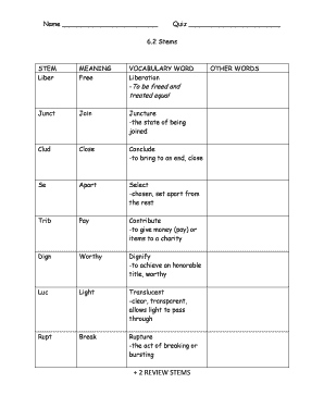 Vocabulary Quiz