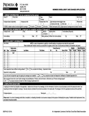 Member Enrollment and Change Application