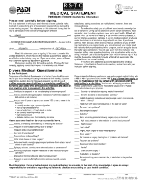 Mmse printable - MEDICAL STATEMENT - Georgia Tech Professional Education