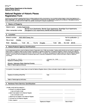 National Register of Historic Places Registration Form