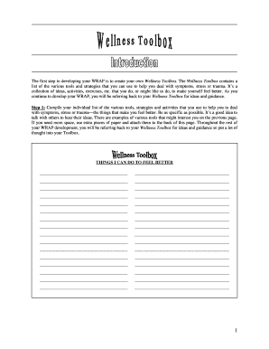 Wellness Recovery Action Plan