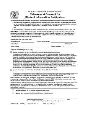 Student Information Publication Release and Consent