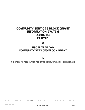 Community Services Block Grant Survey