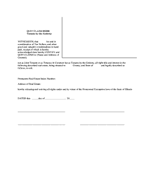 Quit Claim Deed