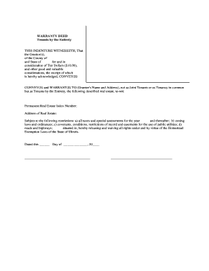 Warranty Deed Tenants by the Entirety