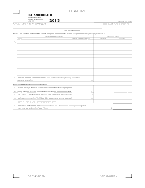 PA Schedule O - Other Deductions