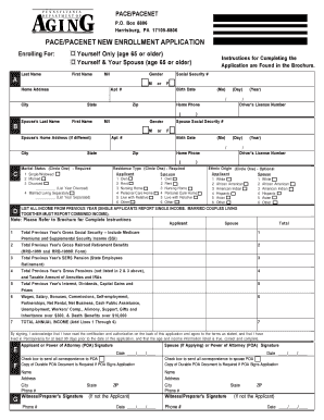 PACE/PACENET New Enrollment Application
