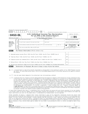 IRS Form 8453-OL