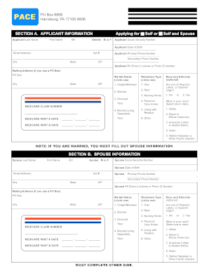 Pennsylvania Medicare Application Form