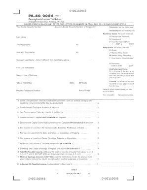 Pennsylvania Income Tax Return