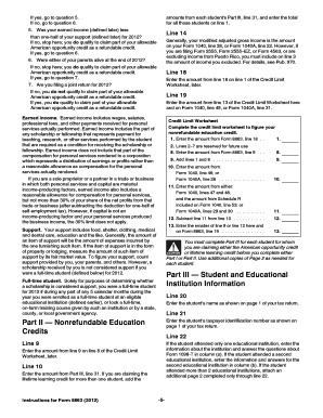 Form 8863 Instructions
