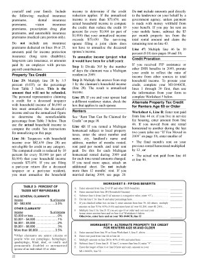 Michigan Property Tax Credit Form