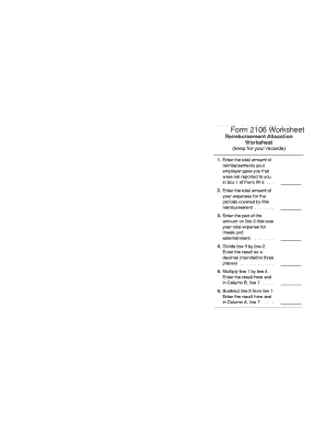 Instructions for Form 2106 (2014)
