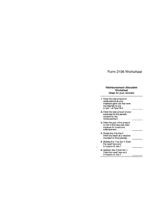 Form 2106 Instructions