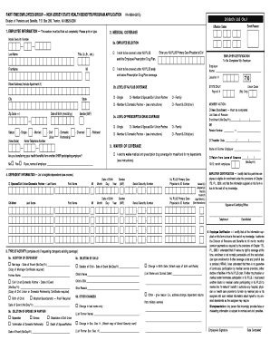 New Jersey State Health Benefits Program Application