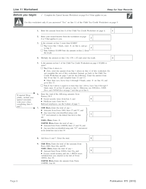 Earned Income Worksheet