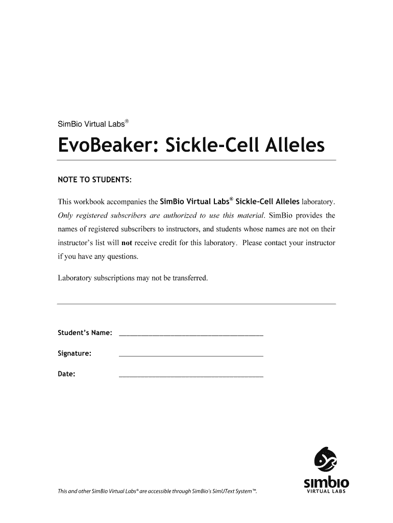 simutext sickle cell alleles answers Preview on Page 1.