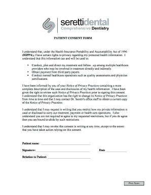 Patient Consent Form