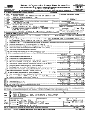 Form 990 Return of Organization Exempt From Income Tax