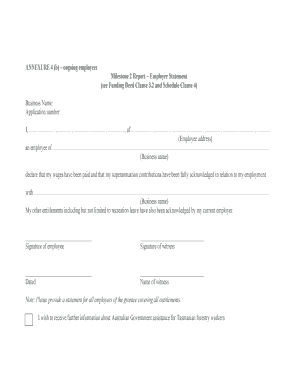 Employee Statement Form