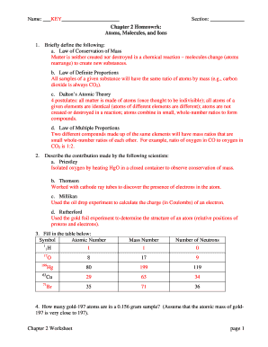 Chapter 2 Homework Key