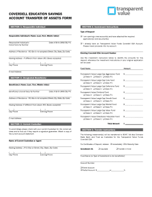 Coverdell Education Savings Account Transfer Form