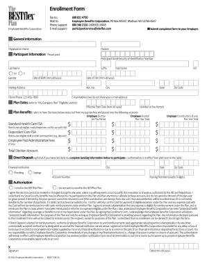 Employee Benefits Corporation Enrollment Form
