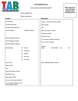 Application for Employment