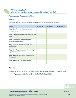 Rewards and Recognition Plan