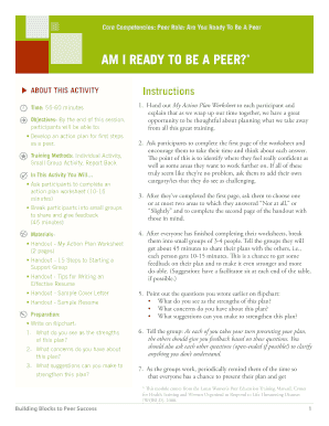 Peer Role Readiness Assessment