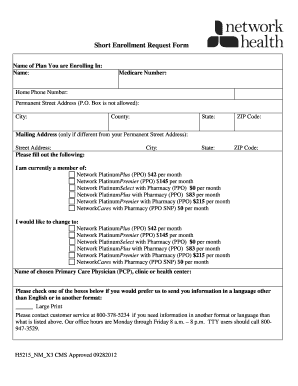 Medicare Advantage Enrollment Form