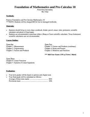 English lined paper pdf - Foundation of Mathematics and Pre-Calculus 10