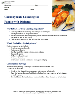 Carbohydrate Counting Guide for Diabetes