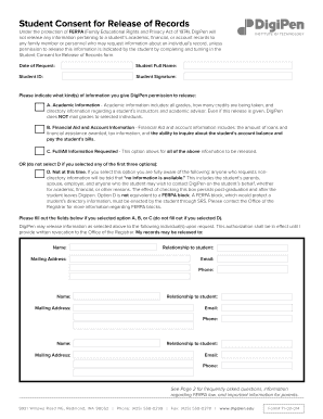 Student Consent for Release of Records