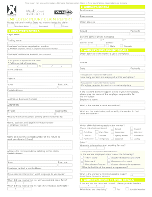 Workers' Compensation Claim Report