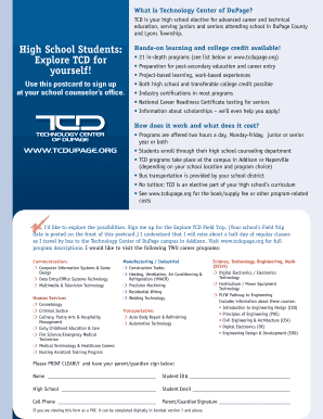 Explore TCD Field Trip Sign-Up Form