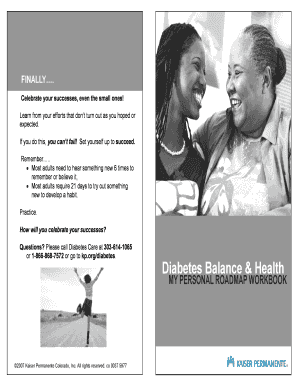 303-614-1065 Diabetes Balance Health MY PERSONAL ROADMAP