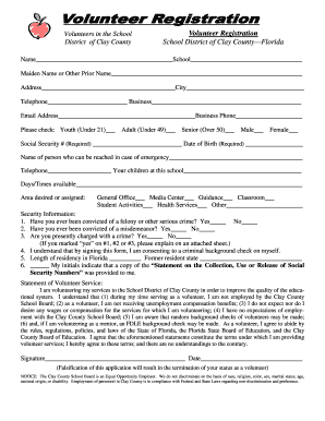 Volunteer Registration Form